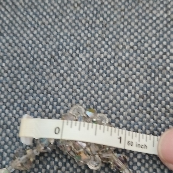 Vtg Estate Facetted AB Chrystal necklace - Picture 12 of 13